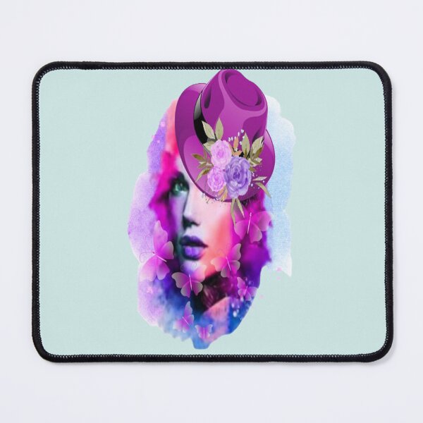 Item preview, Abstract Lady with Hat,  Bohemian design, Abstraction, bold colorful abstract playful design inspired by nature designed and sold by Adri Barnard.