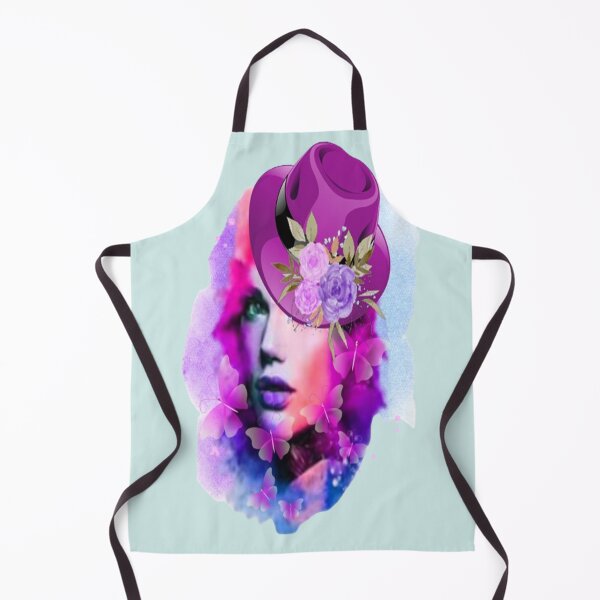 Item preview, Abstract Lady with Hat,  Bohemian design, Abstraction, bold colorful abstract playful design inspired by nature designed and sold by Adri Barnard.