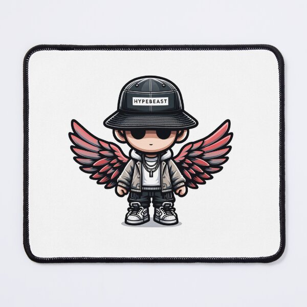 Item preview, Doll With Red Wings in StreetWear designed and sold by Andrew Frelas.