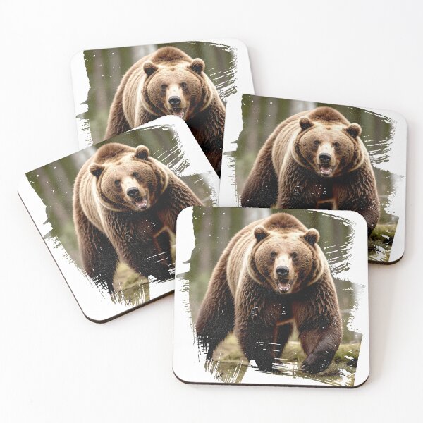 Item preview, Bear in the forest nature brown bear designed and sold by Catasa06.