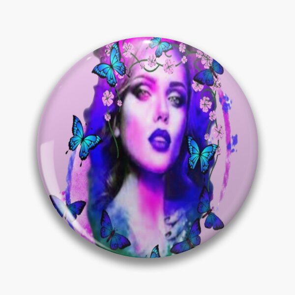Item preview, Abstract Lady and Butterflies,  Bohemian design, Abstraction, bold colorful abstract playful design inspired by nature designed and sold by Adri Barnard.