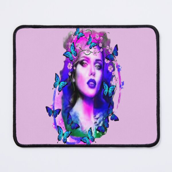Item preview, Abstract Lady and Butterflies,  Bohemian design, Abstraction, bold colorful abstract playful design inspired by nature designed and sold by Adri Barnard.