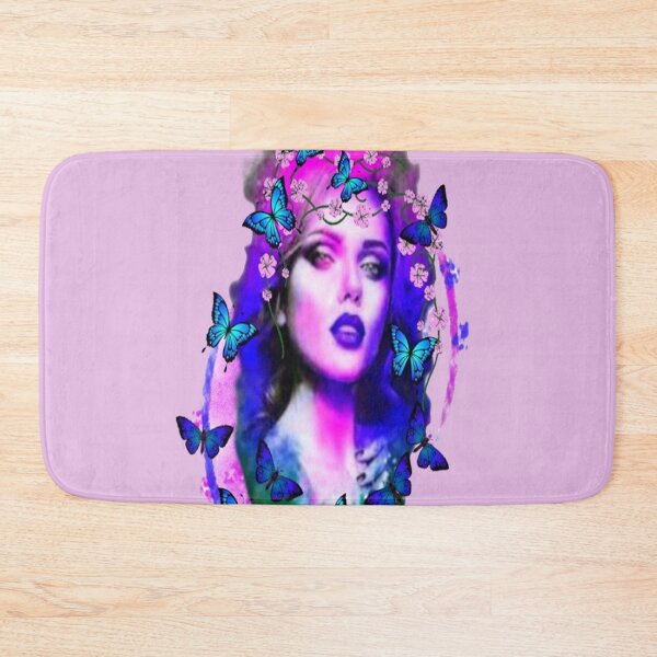 Item preview, Abstract Lady and Butterflies,  Bohemian design, Abstraction, bold colorful abstract playful design inspired by nature designed and sold by Adri Barnard.