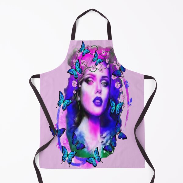 Item preview, Abstract Lady and Butterflies,  Bohemian design, Abstraction, bold colorful abstract playful design inspired by nature designed and sold by Adri Barnard.
