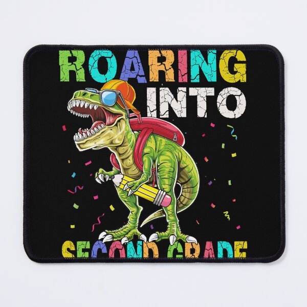 Item preview, Roaring Into Second Grade Dinosaur T Rex Back to School Boys designed and sold by MobyStickers.