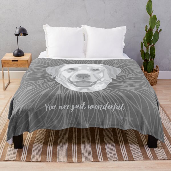 Item preview, Grey Smiling Labrador Retriever "You are just wonderful" 031301 designed and sold by DuFauna.