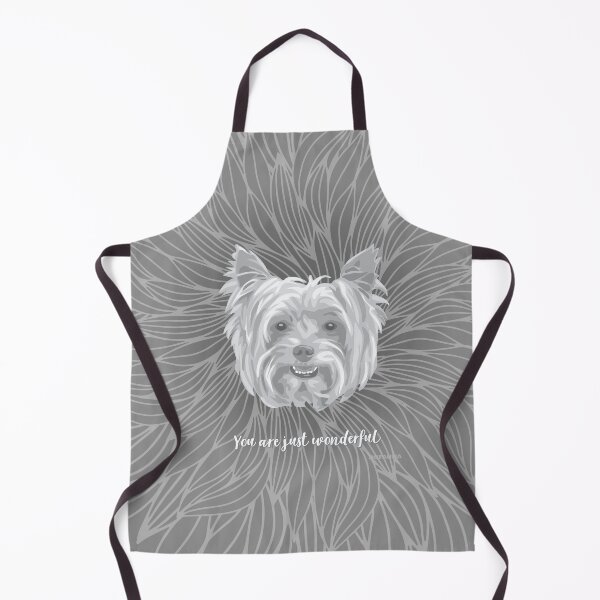 Item preview, Grey Smiling Yorkie "You are just wonderful" 031301 designed and sold by DuFauna.