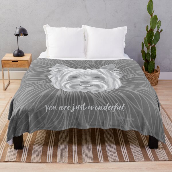 Item preview, Grey Smiling Yorkie "You are just wonderful" 031301 designed and sold by DuFauna.