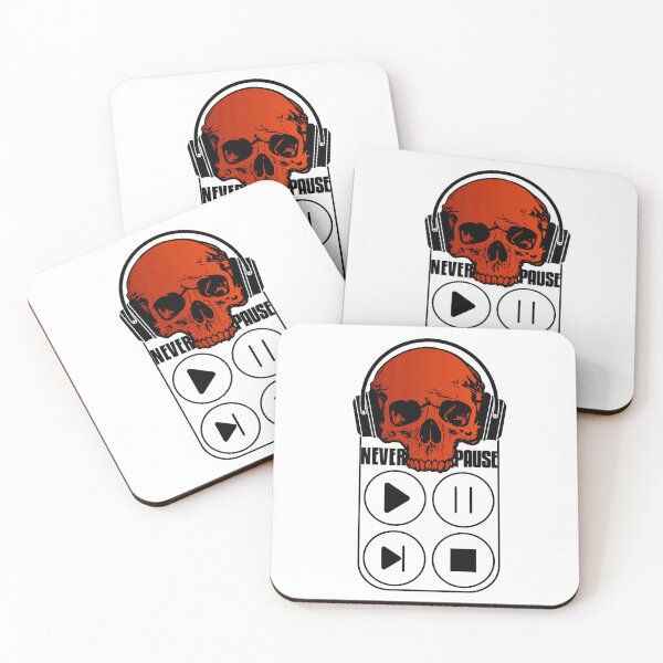 Item preview, Never Pause...Just Play (red) designed and sold by Alien-Theory.