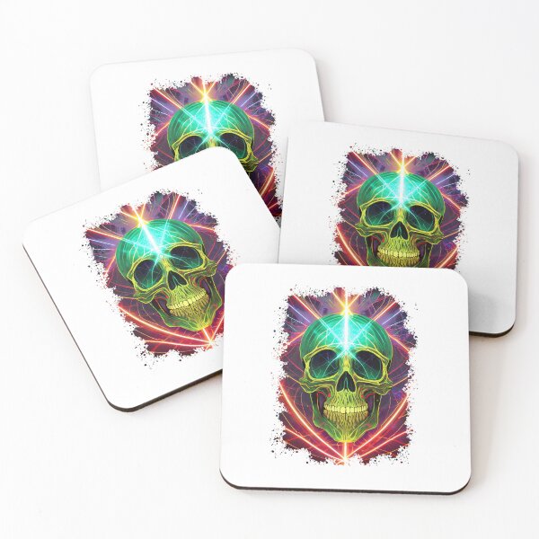 Item preview, Colorful skull ​ designed and sold by Boogeyman Bill.