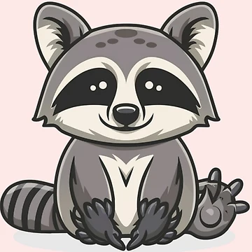 Artwork thumbnail, Cute Racoons Pattern by PatternInArt
