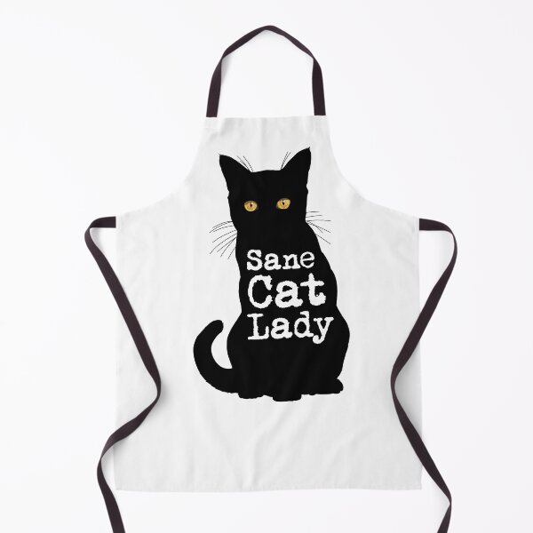 Item preview, Sane Cat Lady in Black Cat Silhouette designed and sold by Carleah Unique.