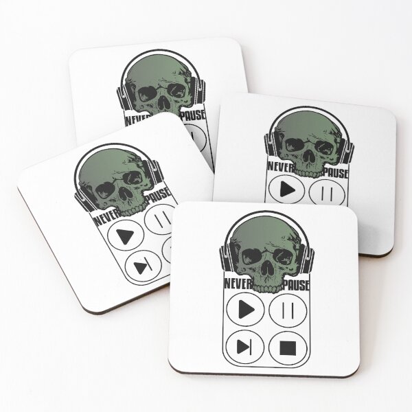 Item preview, Never Pause...Just Play (green) designed and sold by Alien-Theory.