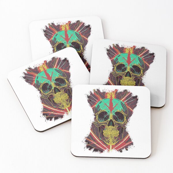 Item preview, Colorful skull ​ designed and sold by Boogeyman Bill.