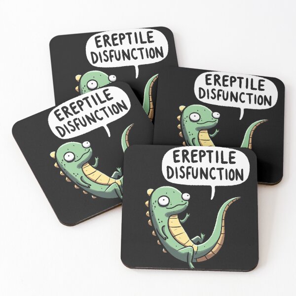 Item preview, Ereptile Dysfunction Scared Reptile designed and sold by DoodleDashShop.