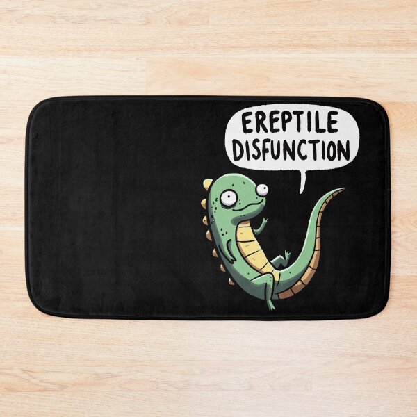 Item preview, Ereptile Dysfunction Scared Reptile designed and sold by DoodleDashShop.