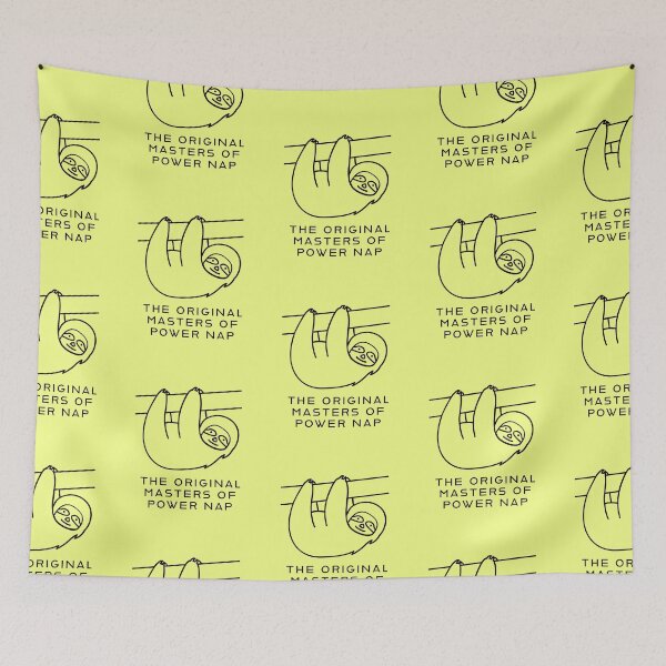Item preview, The Original Masters of Power Nap, Sloth Nap, Funny Sloth designed and sold by SnuggleSafari.