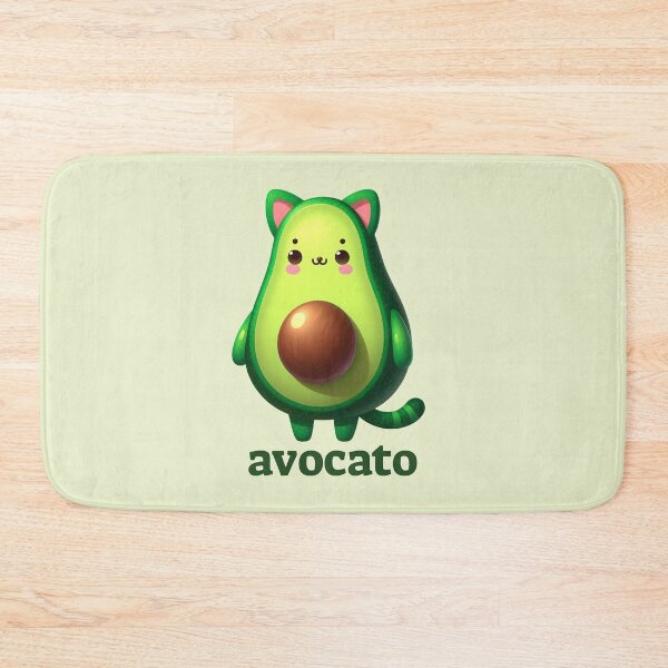 Item preview, Kawaii Avocato Cat Tee - Cute Vegan Kitty Design designed and sold by RuyaFab.