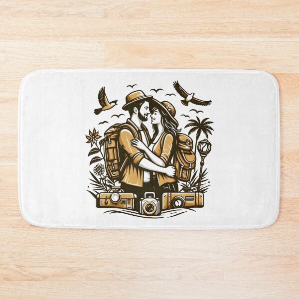 Item preview,  Couple in love Travel to world together  designed and sold by vectorillus.