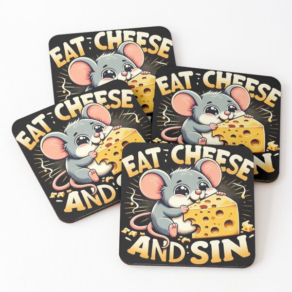 Item preview, eat cheese and sin designed and sold by czarnyfeniks.
