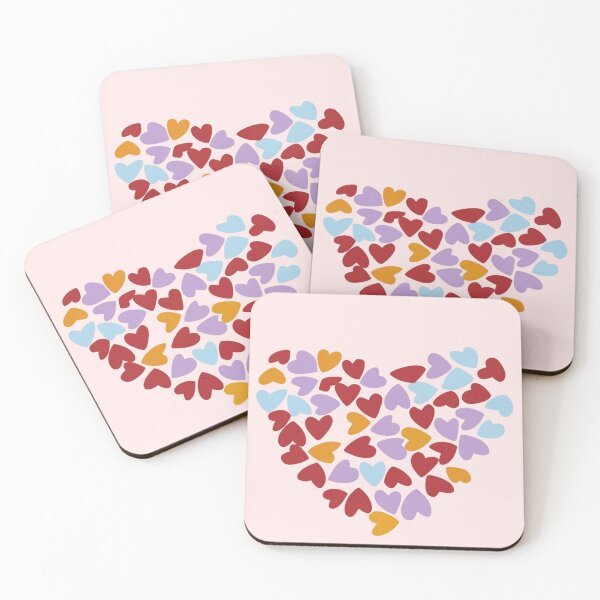 Item preview, Colorful Hearts Pattern designed and sold by PatternInArt.