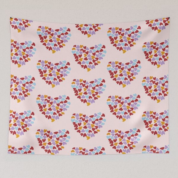 Item preview, Colorful Hearts Pattern designed and sold by PatternInArt.