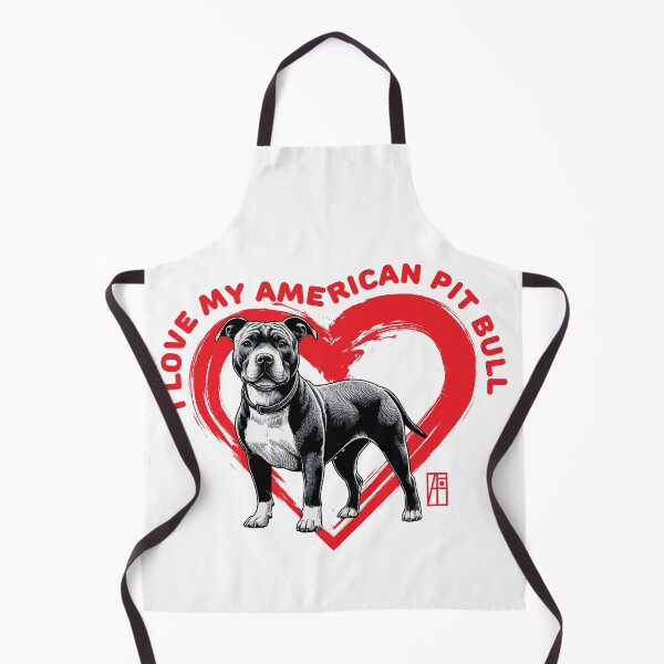 Item preview, I Love My American Pit Bull Terrier - I Love my dog - Loyal dog designed and sold by ArtProjectShop.