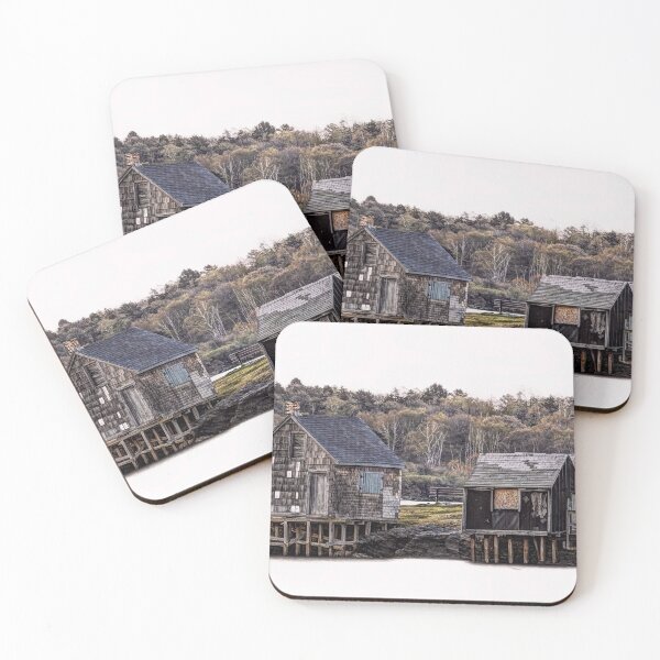 Item preview, Fishermen's Point Fish Houses 2008 designed and sold by Richard Bean.