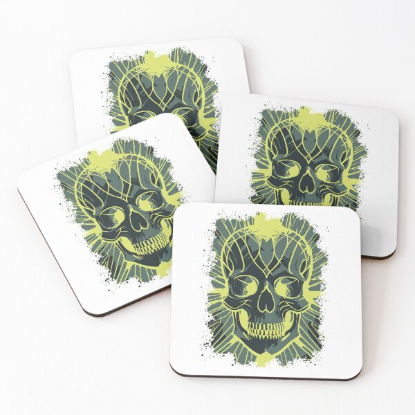 Item preview, Green scary skull designed and sold by Boogeyman Bill.