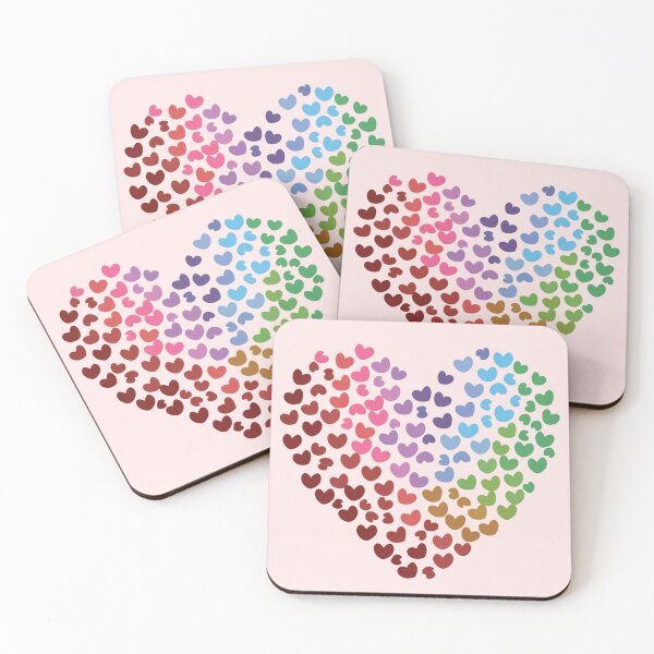 Item preview, Colorful Hearts ; Pattern designed and sold by PatternInArt.