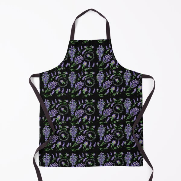 Item preview, The Lavender pattern 1 black designed and sold by AnnCamellia.