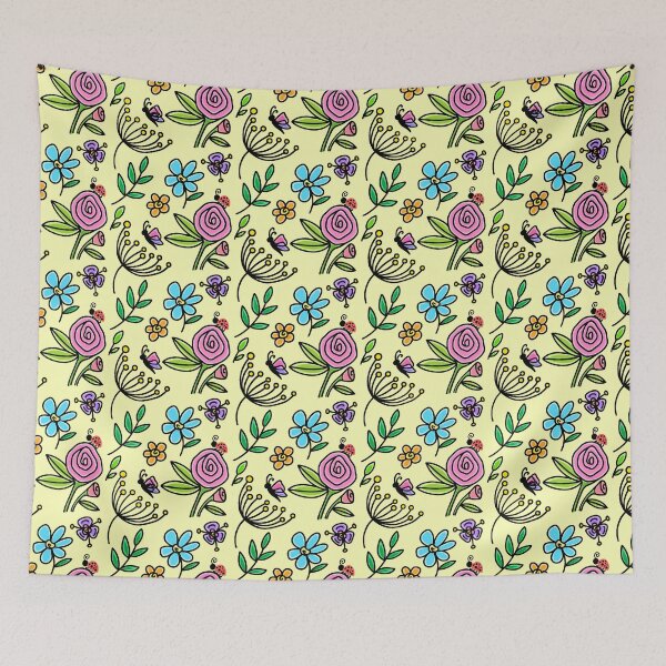 Item preview, Mural flower art (1st copy) designed and sold by Charmy Design.