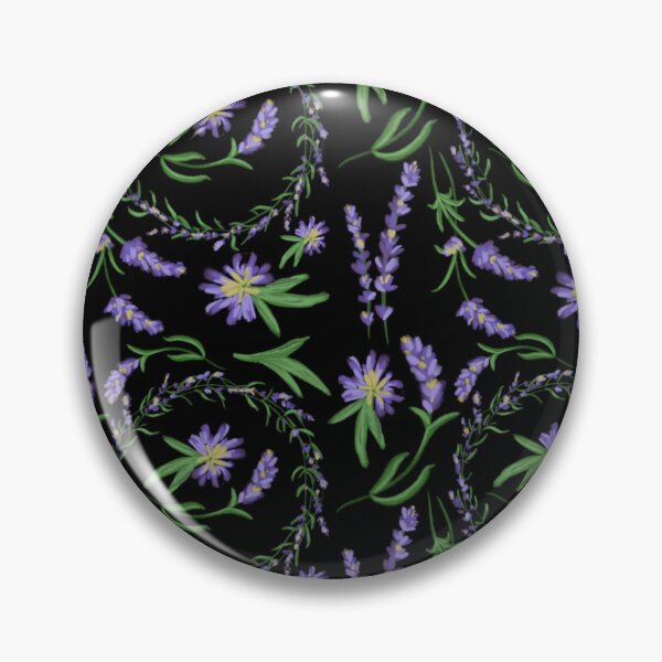 Item preview, The Lavender pattern 2 black designed and sold by AnnCamellia.