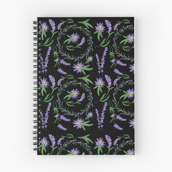Item preview, The Lavender pattern 2 black designed and sold by AnnCamellia.
