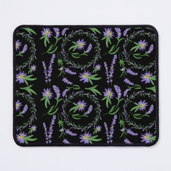 Item preview, The Lavender pattern 2 black designed and sold by AnnCamellia.