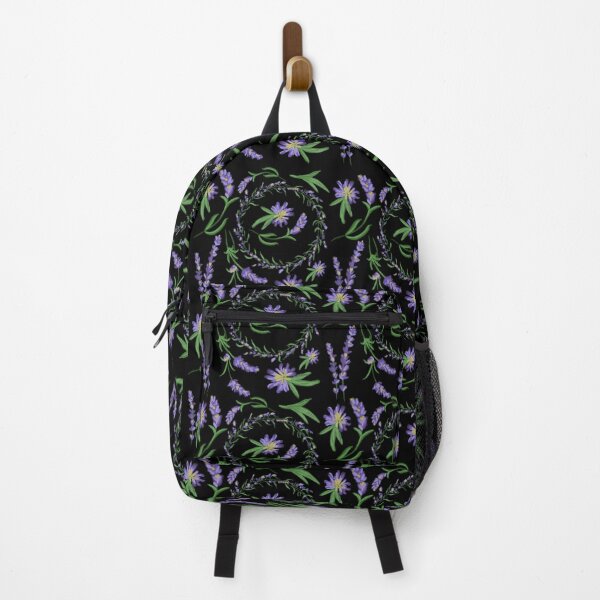 Item preview, The Lavender pattern 2 black designed and sold by AnnCamellia.
