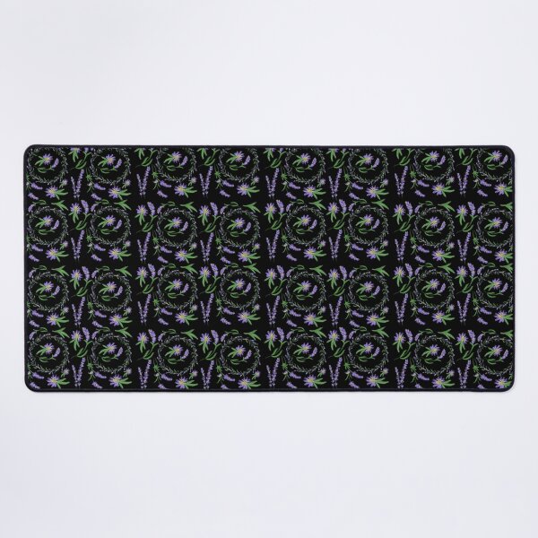 Item preview, The Lavender pattern 2 black designed and sold by AnnCamellia.