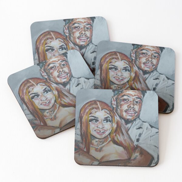 Item preview, Blueface and Chrisean Rock  designed and sold by Portraits by Billy H. Jackson.