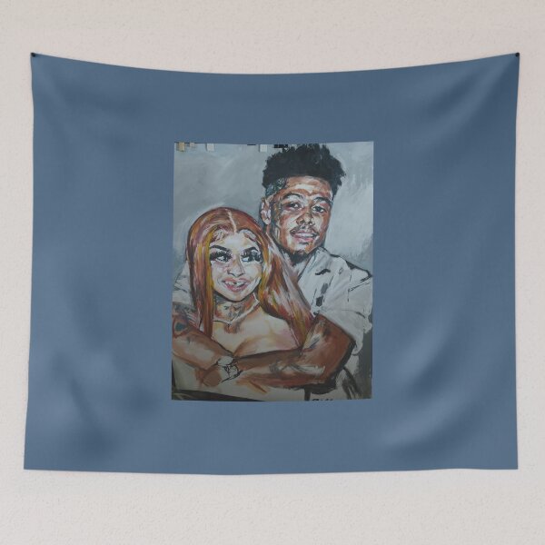 Item preview, Blueface and Chrisean Rock  designed and sold by Portraits by Billy H. Jackson.