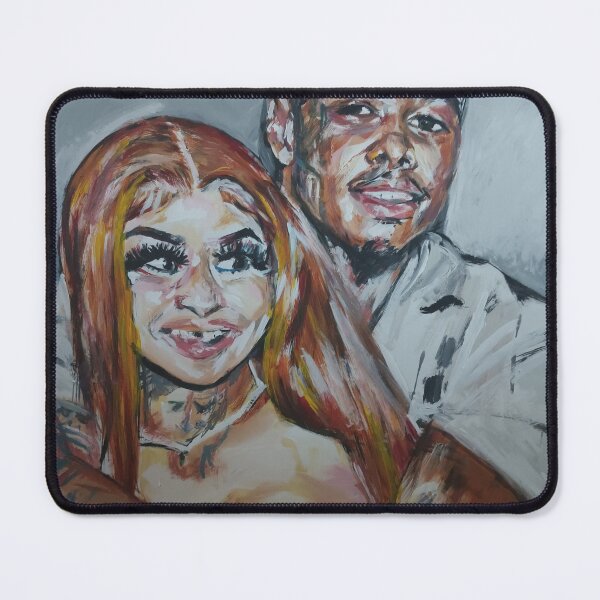 Item preview, Blueface and Chrisean Rock  designed and sold by Portraits by Billy H. Jackson.
