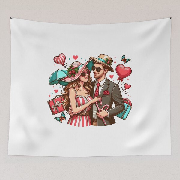 Item preview, Couple in love Travel to world together  designed and sold by vectorillus.
