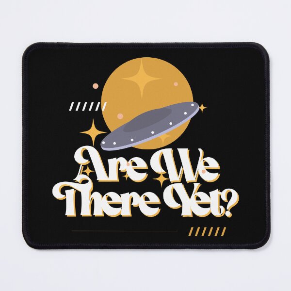 Item preview, Are We There Yet? Retro Vintage Humor: Nostalgic 80s and 70s UFO Adventures with Funny Aliens and Vintage Travel Vibes designed and sold by artworkathome.