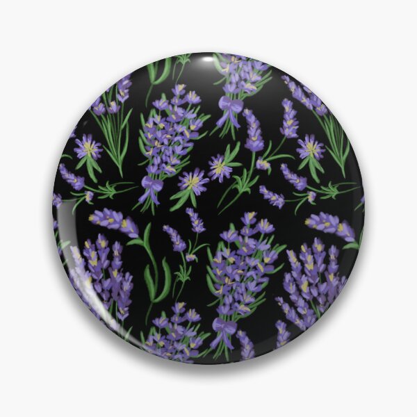 Item preview, The Lavender pattern 3 black designed and sold by AnnCamellia.