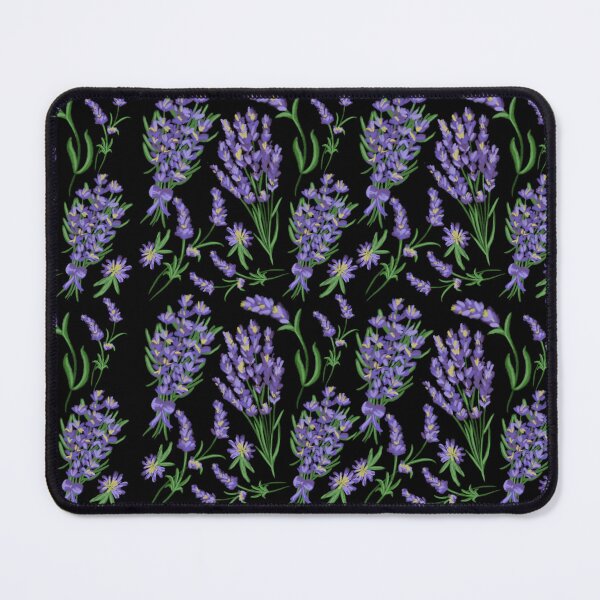 Item preview, The Lavender pattern 3 black designed and sold by AnnCamellia.