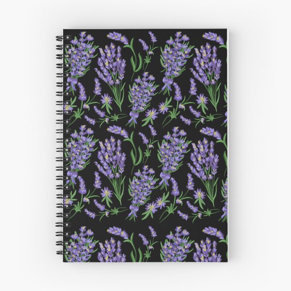 Item preview, The Lavender pattern 3 black designed and sold by AnnCamellia.