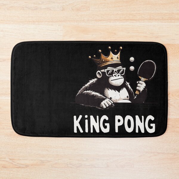 Item preview, King Pong Ping Pong Game Gorilla designed and sold by DoodleDashShop.
