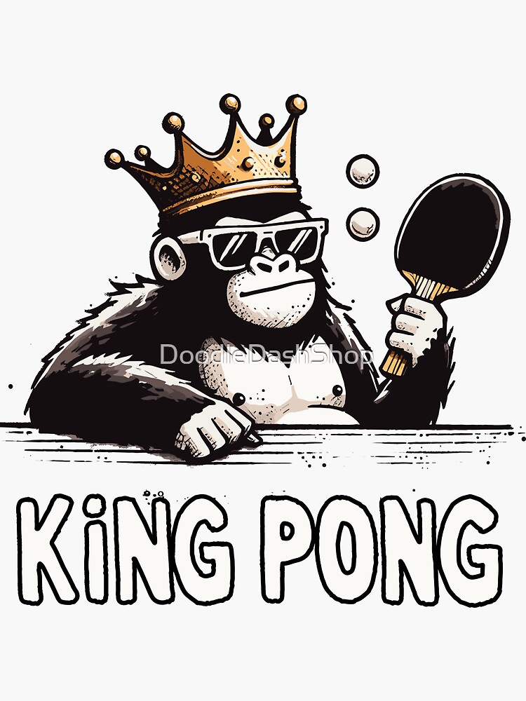 King Pong Ping Pong Game Gorilla