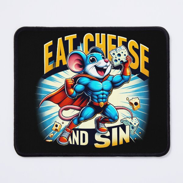Item preview, eat cheese and sin designed and sold by czarnyfeniks.