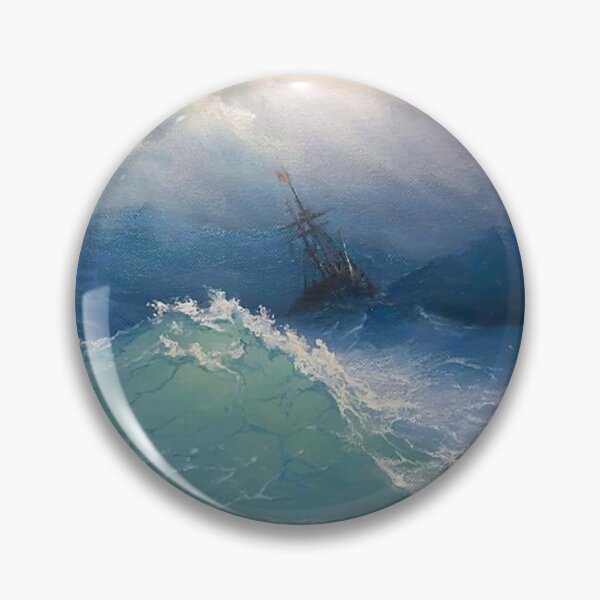 Item preview, "Nave su un mare in tempesta" Aivazovsky 1817-1900 designed and sold by Clara  Memmoli.