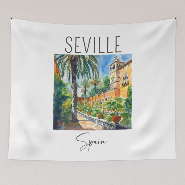 Item preview, Watercolor Design of Seville - Spain designed and sold by Sketch-Shack.